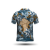 DED BULLET FLORAL IPSC TARGET BLUE