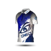 DED Technical Shirt: White-Blue Eye